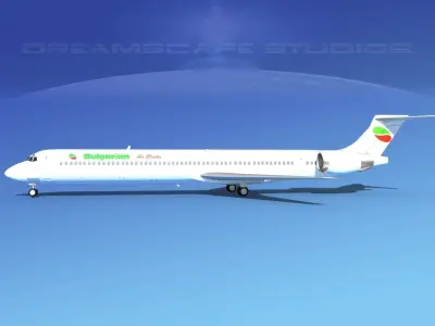 McDonnell Douglas MD-90 Bulgaria 3D model