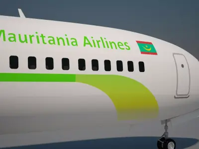 Mauritania airlines 737 max 8 3D model