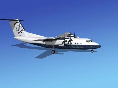 Dehavilland DHC-7 Charter Southeast 3D model