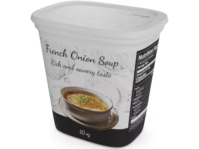 Soups and broths French Onion Soup 3D model