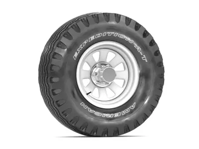 OFF ROAD WHEEL AND TIRE 12 3D model