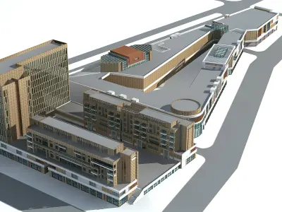 Commercial Building Collection 50 items Vol1 3D model