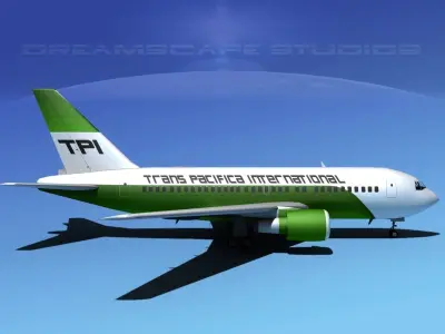 Boeing 767-200ER Trans Pacific Intl 3D model