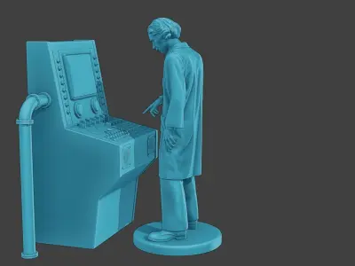 Scientist Male SM1 002 3D print model