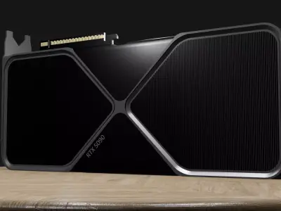 RTX 5090 Graphics Card Futuristic High-Poly 3D Model by TanKomet 3D model