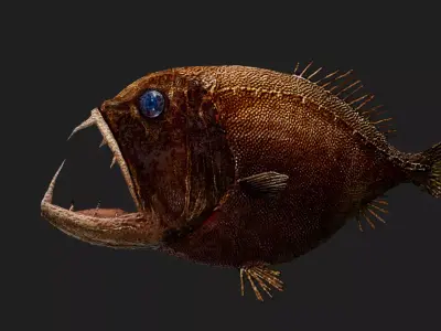 Fangtooth Low-poly 3D model