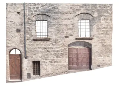 3D Scanned Italian Facade 004 3D model