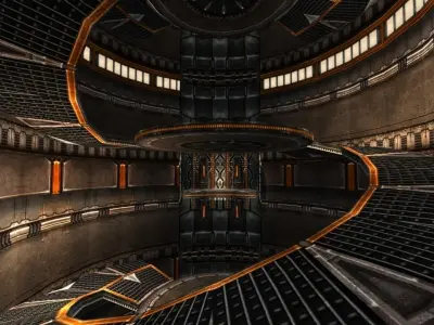 3DRT - Aircraft Facility Low-poly 3D model