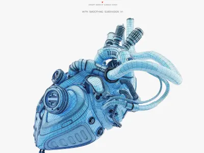 Robotic heart 3D 3D model