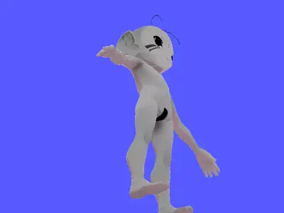 grom alien creature from theplanet secola Low-poly 3D model