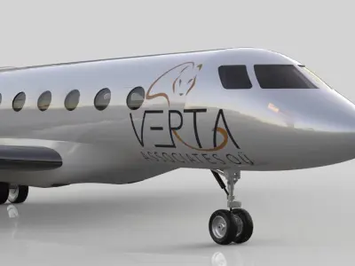 Animated Jet Plane 3D model