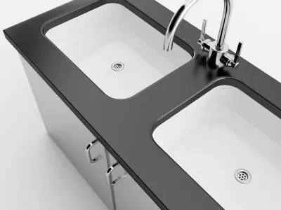 Commercial Sink 3D model