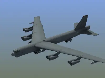B52 Stratofortress Bomber 3D model