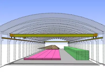 Precast plant Free 3D model