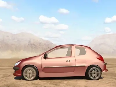 peugeot 206 Free 3D model