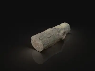 Scanned Photogrammetry Wood Log Tree Part Scan AAA NEXT-GEN Free low-poly 3D model