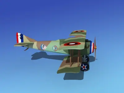 SPAD VII 3D model