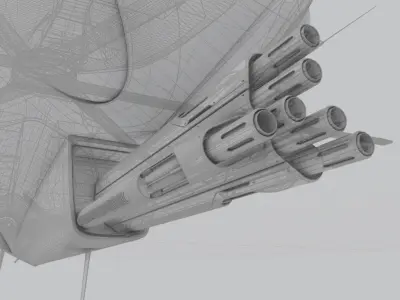 F35 C0MANCHE C0NCEPT Low-poly 3D model