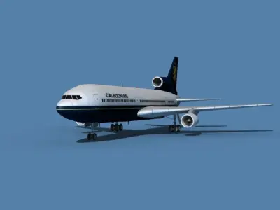 Lockheed L-1011-50 Caledonian 3D model