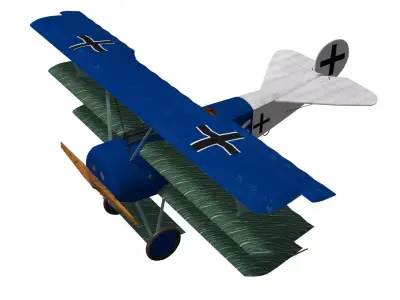 Fokker Dr I 3D model