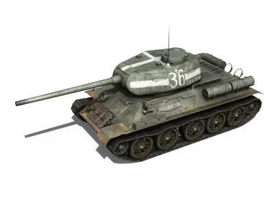 T-34 85 - Soviet medium tank - 36 3D model