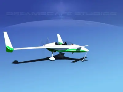 Rutan Long-EZ V12 3D model