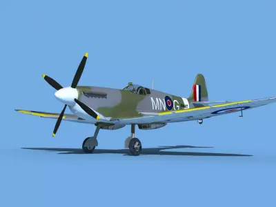 Supermarine Spitfire Mk IXb V03 3D model