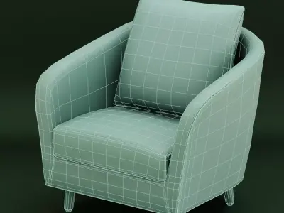 Chair Sofa Free low-poly 3D model