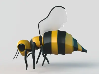 Bee  Cartoon 3D model