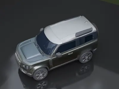 Defender Car 3D Model Free 3D model