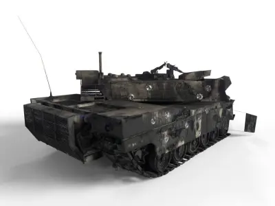 Collection Tanks DM Abrams US Low-poly 3D model