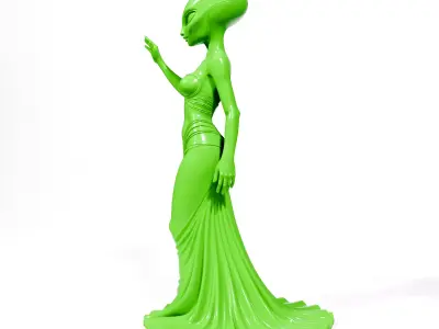 Alien Woman 3D print model