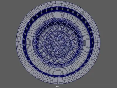 grill tray Low-poly 3D model