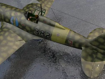 Macchi Mc-202 Folgore 3D model