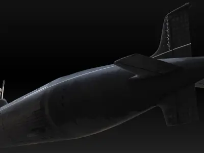 Project 885 Yasen Class Submarine 3D model