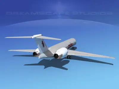 McDonnell Douglas MD-87 Andes 3D model