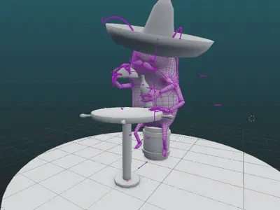 La Cucaracha Low-poly 3D model