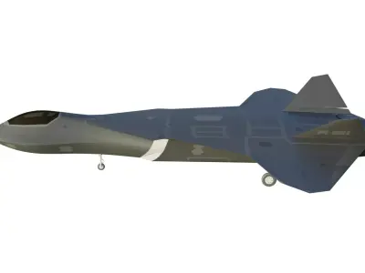 Piercer next generation stealth fighter jet 3D model