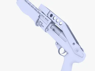 Spas 12 Shotgun Low-poly 3D model purchase