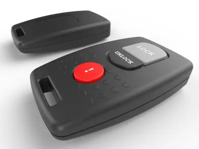 Car key Model 8 Low-poly 3D model