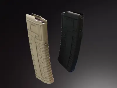 Pufgun AUG Magazine Low-poly 3D model