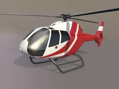Eurocopter Colibri EC-120B civil helicopter 3D model
