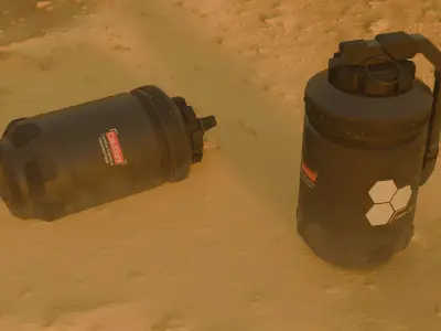 Grenade Game Ready Low-poly 3D model