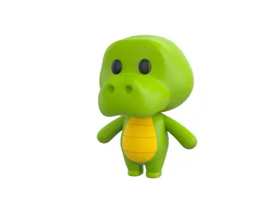 Character013 Crocodile 3D model