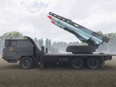 HQ-12 KS-1 Low-poly 3D model