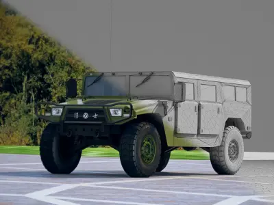 Dongfeng Mengshi Low-poly 3D model