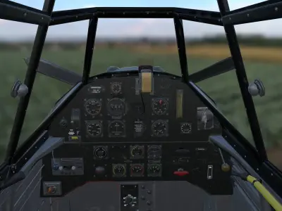 BF-109 E propeller plane 3D model