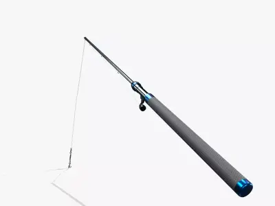 Fishing Rod V07 Low-poly 3D model