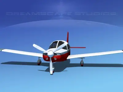 Piper Cherokee Six 300 V15 3D model