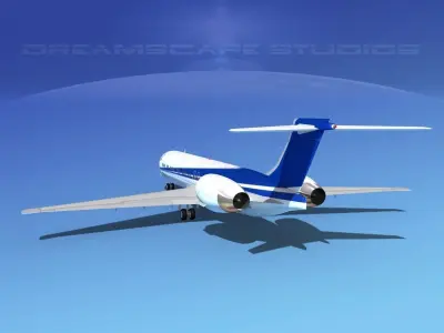 McDonnell Douglas MD-87 Corporate 2 3D model